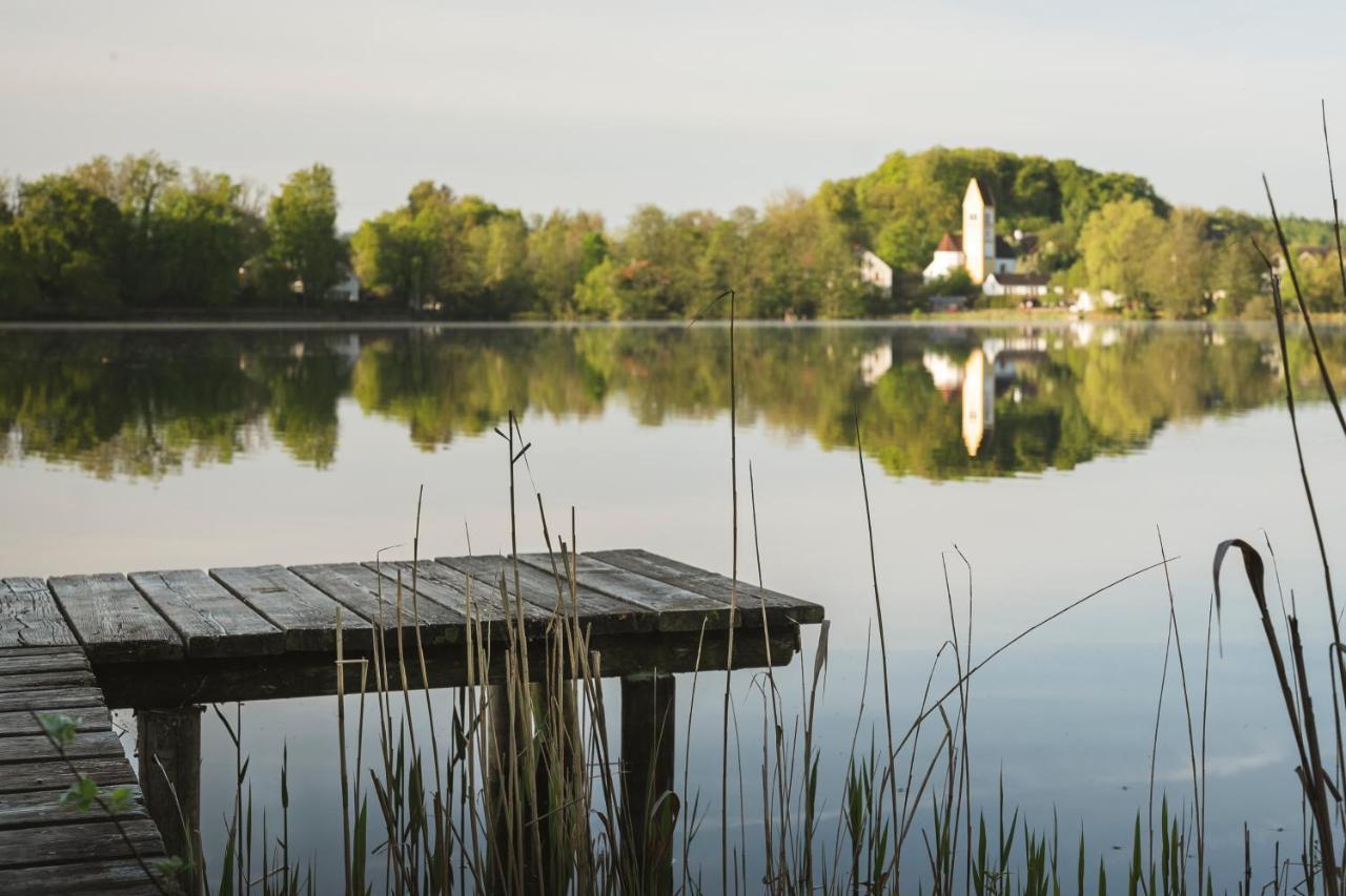 Sopherl Am See - Fruehstueck Auf Der Seeterrasse, Sehr Ruhig Und Wunderschoen Am See, 3 Minuten Nach Oberpfaffenhofen, Viele Radtouren, Restaurants & Cafes In Der Umgebung Weßling المظهر الخارجي الصورة