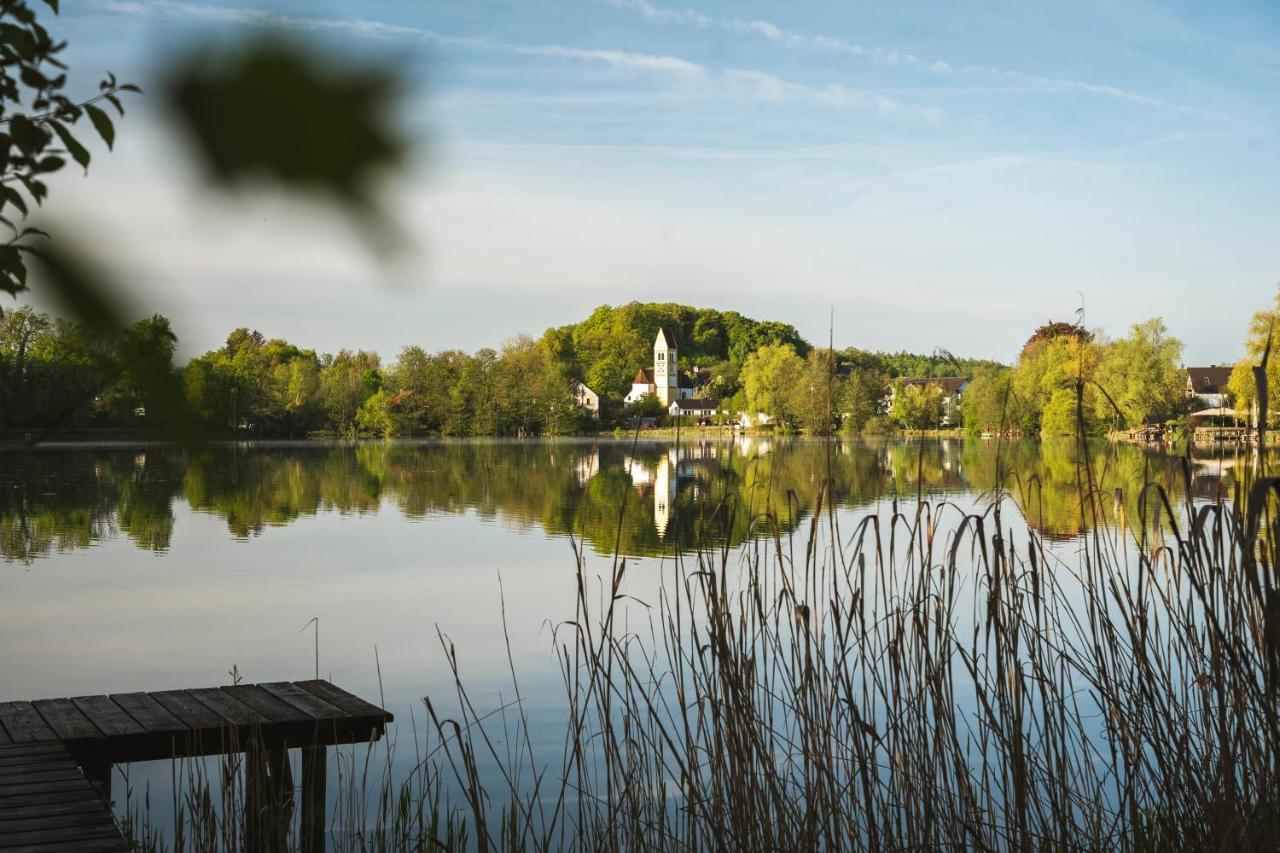 Sopherl Am See - Fruehstueck Auf Der Seeterrasse, Sehr Ruhig Und Wunderschoen Am See, 3 Minuten Nach Oberpfaffenhofen, Viele Radtouren, Restaurants & Cafes In Der Umgebung Weßling المظهر الخارجي الصورة